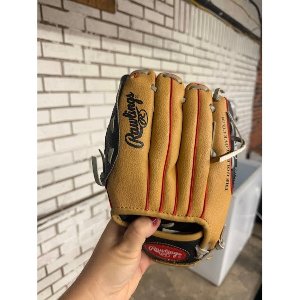 Youth Baseball Rawlings Players Series 10 Inch Tan Black WPL10CBSG Basket-Web